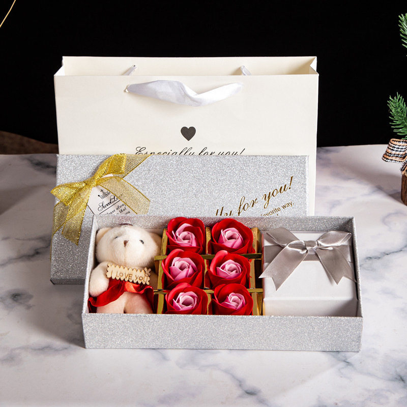 香皂花天地盖项链首饰礼盒饰品包装盒香皂永生玫瑰花情人节礼物,包装,礼品盒,淘宝优惠券,粉丝福利购,淘宝优惠卷