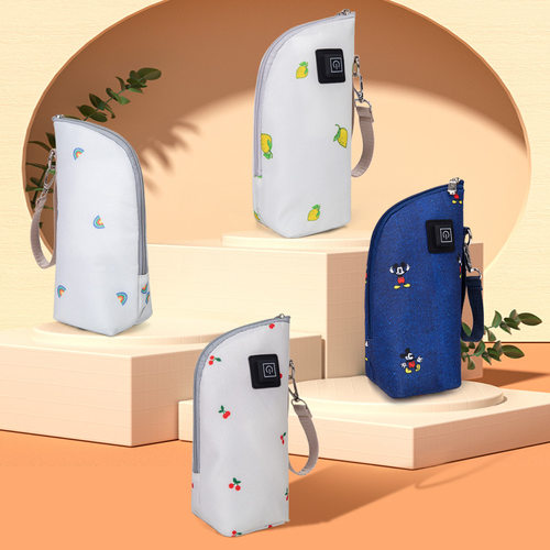 奶瓶保温套USB三档调温自动恒温母乳保鲜袋车载便携北欧风格塑料