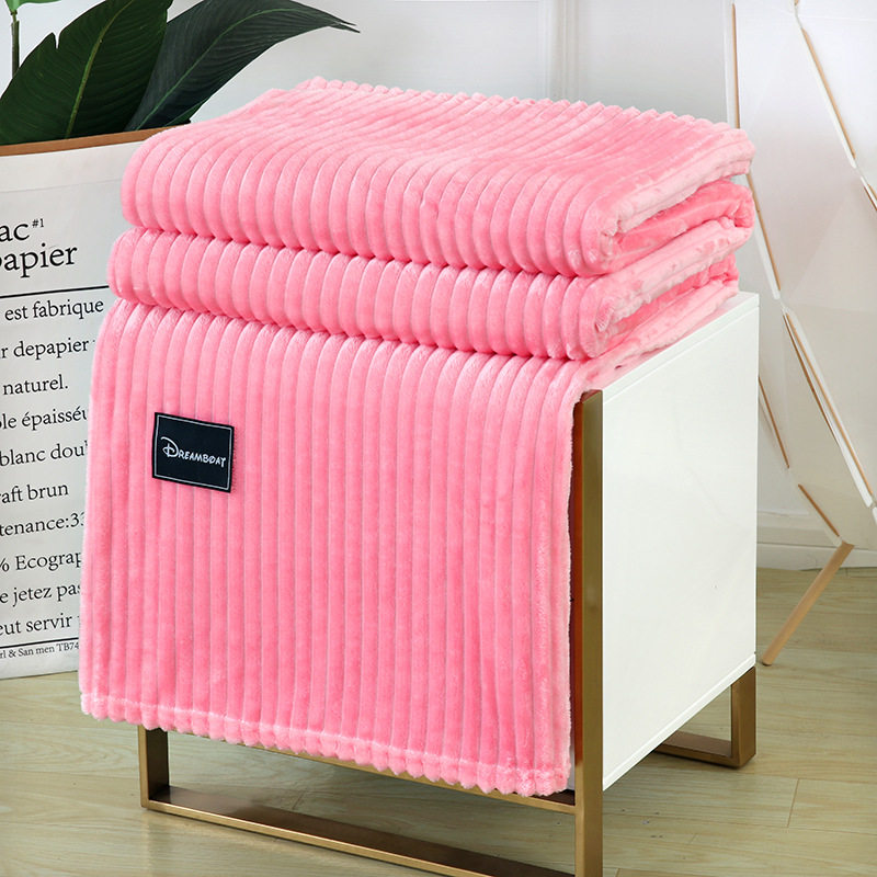 魔法绒毛毯冬季珊瑚绒盖毯简约纯色床单微商网红午睡毯子礼品现货