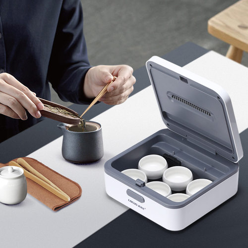 诺洁仕茶杯多功能消毒盒收纳晾杯架茶具消杯子紫外线消毒柜带烘干