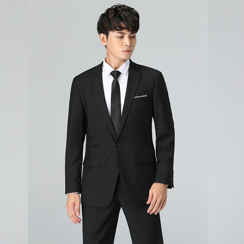 2018新款奥迪西服4S店汽车男士销售正装修身职业西装上衣工装礼服