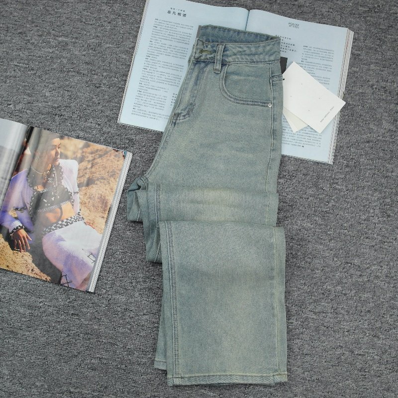 牛仔裤女式直筒弹力牛仔中高腰春秋长裤薄款显瘦百搭,女装/女士精品,牛仔裤,淘宝优惠券,粉丝福利购,淘宝优惠卷