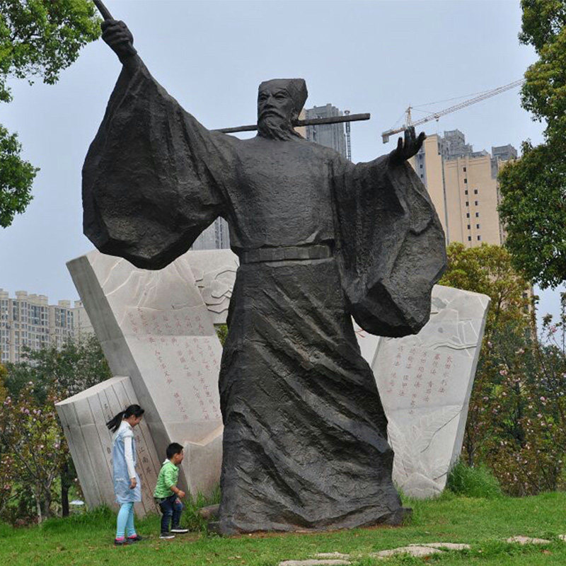 铸铜海瑞包拯人物雕塑法治廉政主题古代清官人物公园景观小品铜雕