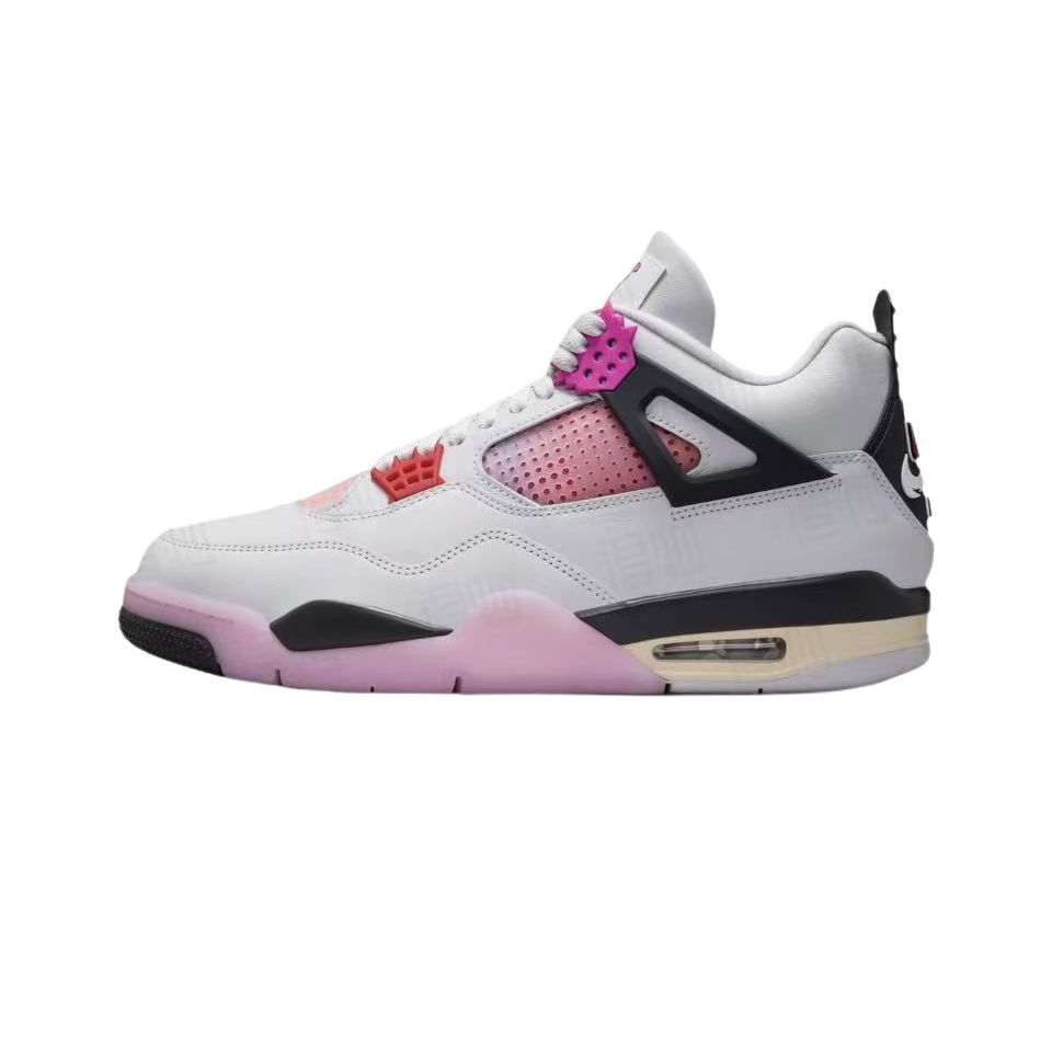 虎牙球鞋AIR JORDAN 4 AJ4白粉运动休闲男款复古篮球鞋JA1135-100