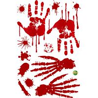 Halloween series blood handprint decorative wall stickers for houses, bars, Windows, doors, living rooms, bedrooms, etc thumbnail 6