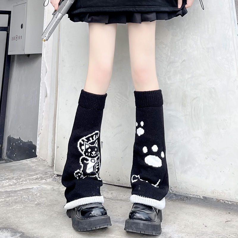 针织袜套堆堆袜y2k辣妹亚文化