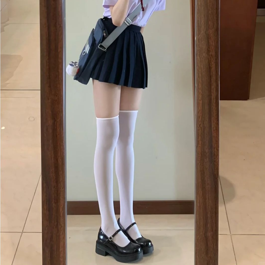 JK黑丝袜女性感超薄防勾丝光腿0d神器夏季黑色打底连裤袜春秋加厚