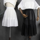 单层透明衬裙2025年夏季 新款 雪纺内搭半裙外穿高腰a字罩裙荷叶边