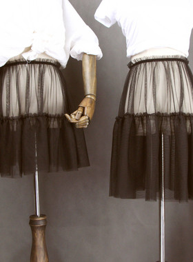 屁帘子卫衣打底神器2025秋冬下摆打底神器裙内搭小白裙遮胯半身裙