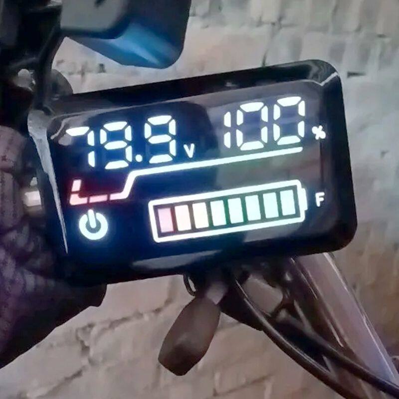 电动车电量表显示器磷酸铁锂电量显示仪表48V60V72V通用