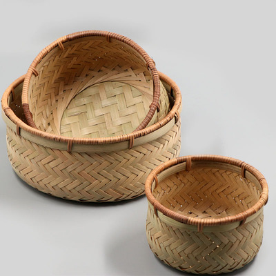 食品级厨房编织手工家用馒头筐