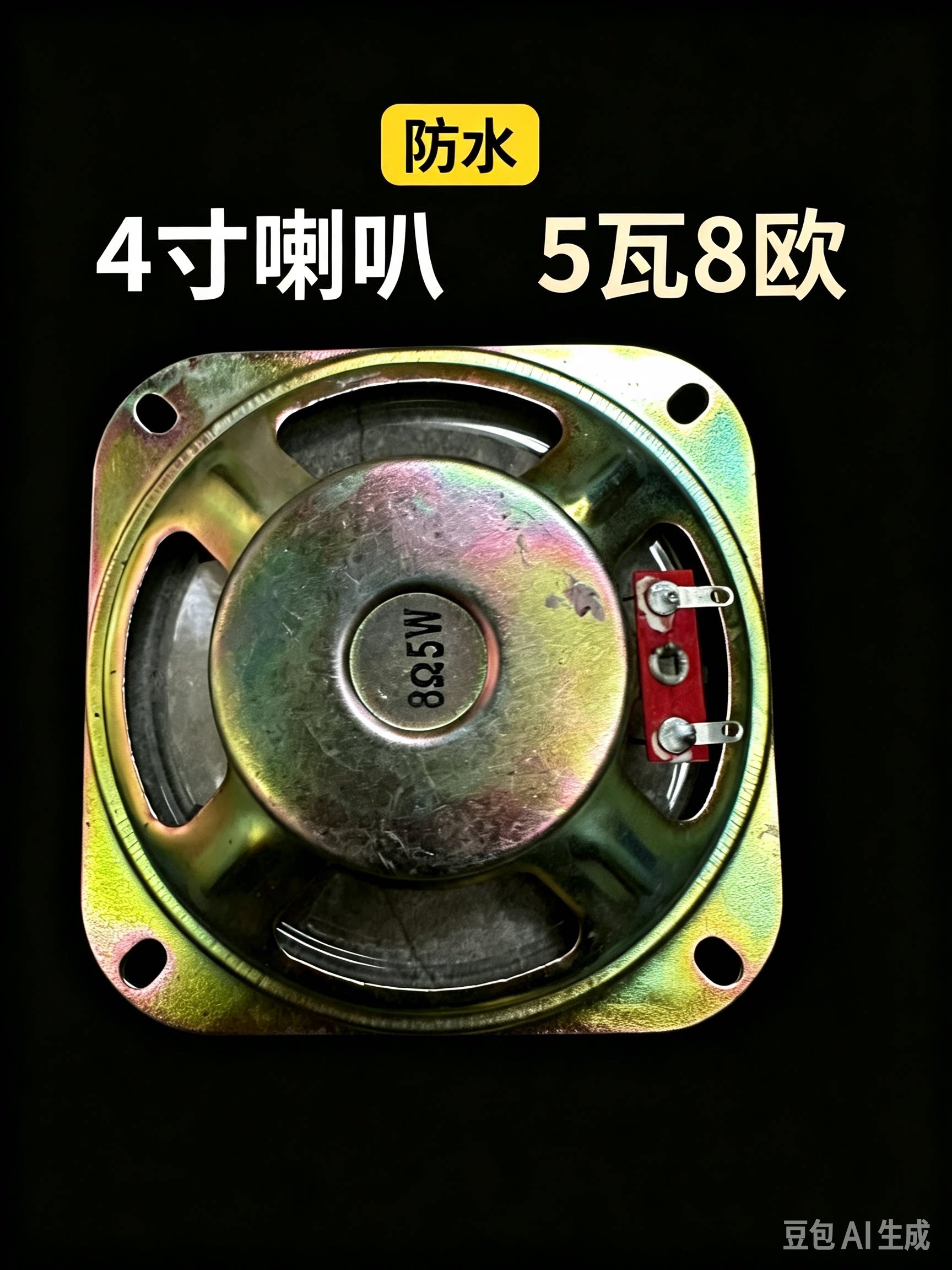 4寸防水喇叭5Ｗ8欧煤矿扬声器定租小产品音响喇叭防潮电声器材