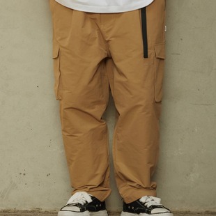 裤 机能廓形质感工装 子男 宽松休闲大口袋锥形长裤 福利品PAXOM