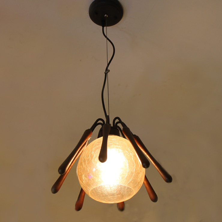 欧式复古地中海实木吊灯美式乡村酒吧灯茶馆灯过道灯玄关灯阳台灯