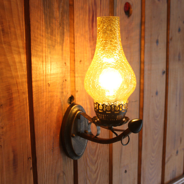 欧式地中海铁艺壁灯美式乡村酒吧灯卧室灯过道灯咖啡厅壁灯阳台灯