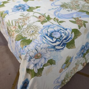 2.3米双人被罩 植物柔软亲肤透气 高支竹棉印花被套 孤品处理