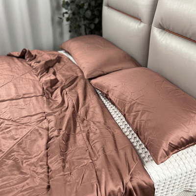 竹纤维春秋薄被！被子枕套三件套 外贸2*2.3米夏凉被空调冷感盖毯