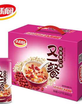 达利园又一餐红豆薏仁八宝粥360克*12罐整箱礼盒方便早餐即食野餐