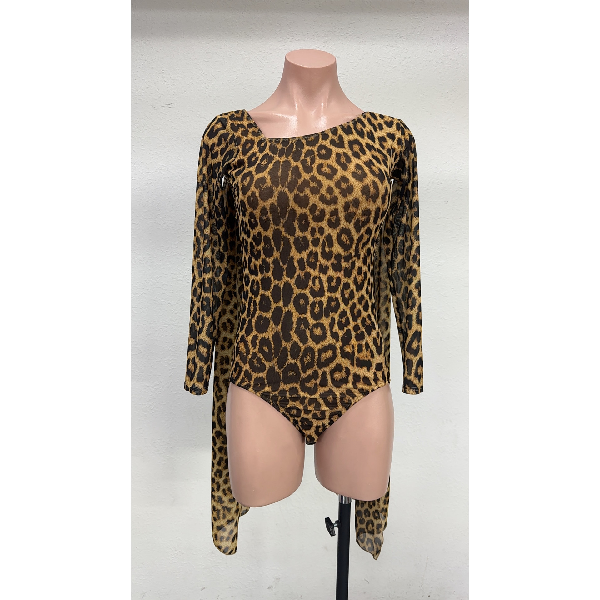 懒猫onue高端定制【MM696】摩登舞服上衣豹纹国标舞训练服演出服