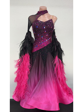 懒猫onue高端定制【MM779】摩登舞赛服 国标舞专业舞裙华尔兹赛服