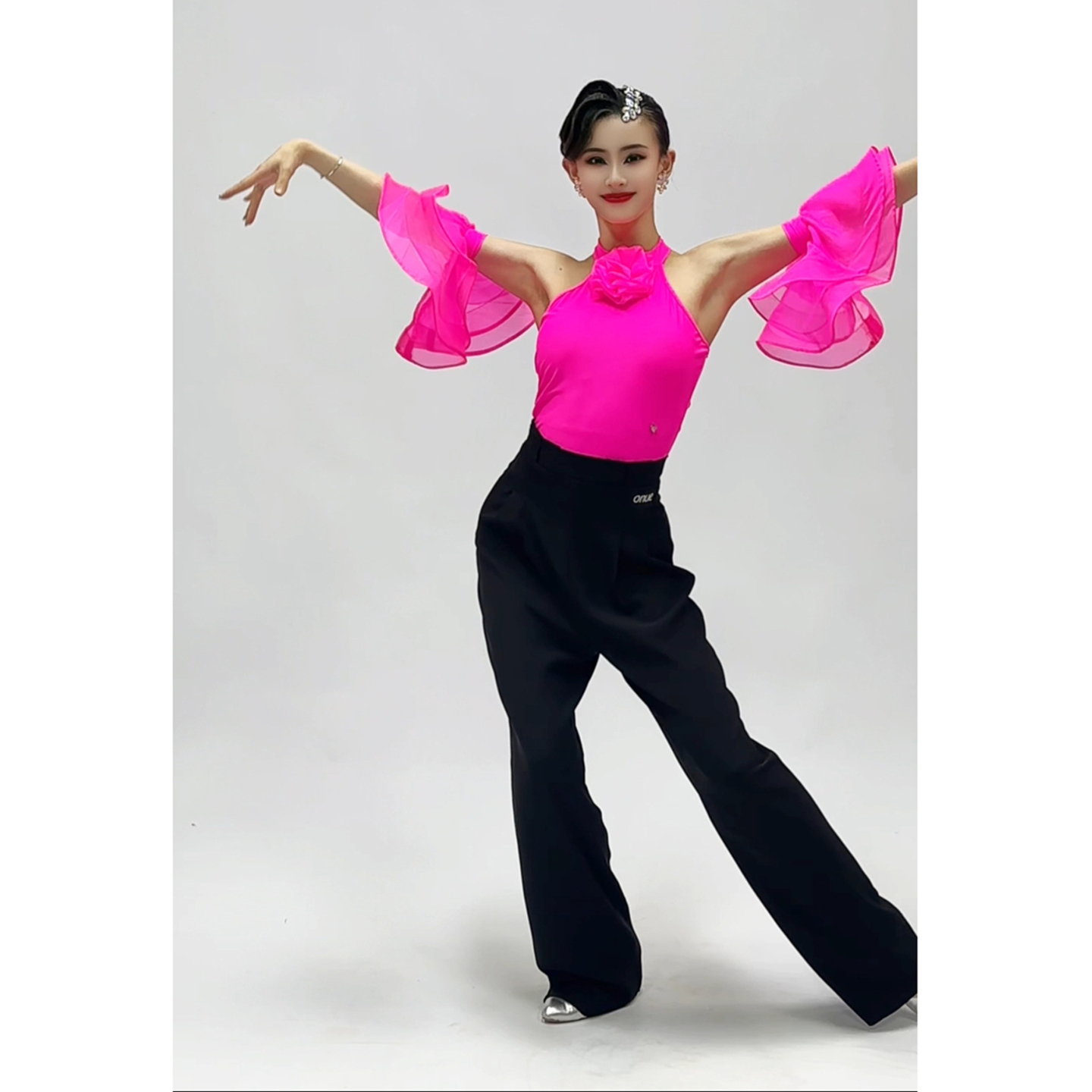 懒猫onue高端定制【MM00097】摩登舞服上衣 国标舞训练服艺考服女