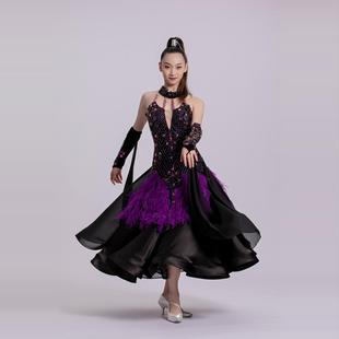 国标舞裙华尔兹交谊舞赛服 摩登舞赛服 懒猫onue高端定制 MM632