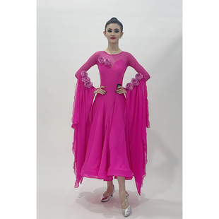 懒猫onue高端定制【MM650】摩登舞连衣裙 国标舞衣演出服大摆裙子