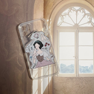 小心撒野 复古白雪公主 适用于iPhone16苹果15promax透明软壳苹果/华为/小米/OPPO/VIVO全包手机壳