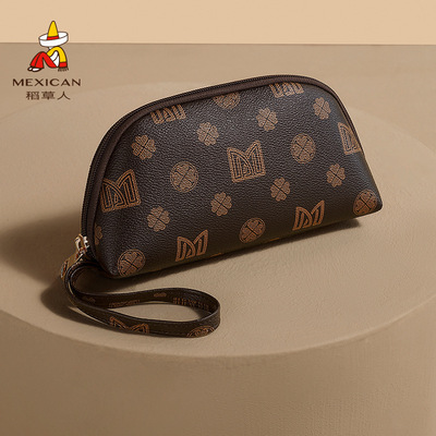 稻草人新款女士长款钱包时尚大容量手拿包零钱包手机包拉链包小包