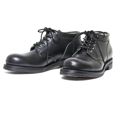 全黑绿茶芯】ROLLING DUB TRIO 德永胜也 A01 工装靴 日产手工靴