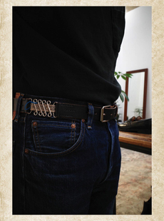 【不设退货】ROLLING DUB TRIO 日本手工牛皮手工 皮带马鞍皮腰带