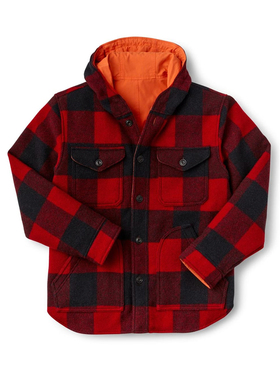 现货】Filson SNOHOMISH防风雨重磅羊毛呢户外多口袋夹克 两面穿