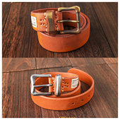 特价 清仓 VINTAGE WORKS 日产高端手工复古牛皮带腰带