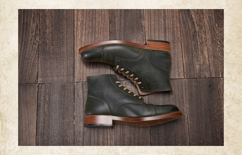 【马臀皮】MOTO SERVICE SHOES 马臀皮工装靴日产手工靴皮靴15001