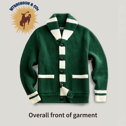 【限量款】MTRobson 青果领重磅羊毛开衫毛衣美式复古常青藤