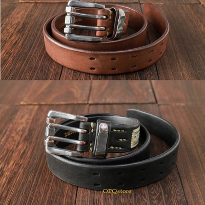 【特价清仓】VINTAGE WORKS DH5669 日产高端手工复古牛皮带 腰带