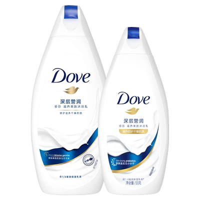 【顺手买专享】多芬深层营润滋养美肤沐浴乳200g+190g