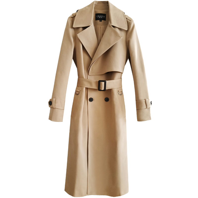 Europe Webmaster Windbreaker Overknee 2019 spring and autumn new pattern Double-breasted Super long coat Large 11531in the Men's clothing, Windbreaker  category - from Buy2taobao.com to provide professional Taobao agent buy service