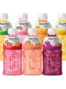 泰国进口 MOGUMOGU摩咕摩咕果汁饮料含椰果粒网红饮品便利店同款
