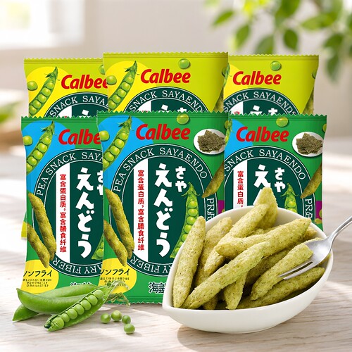 非油炸豌豆脆海苔calbee卡乐比