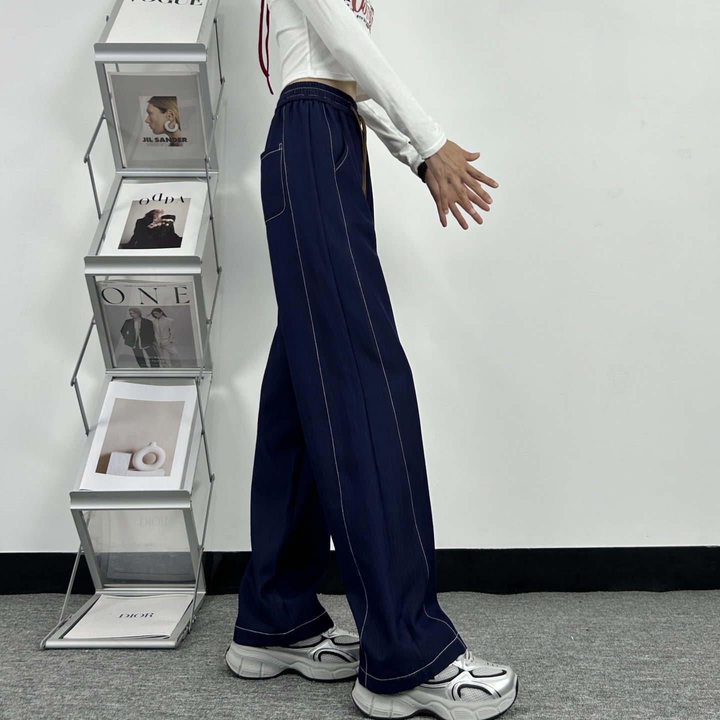 高个子175加长蓝色阔腿裤女春秋冬季加绒高腰宽松显瘦直筒牛仔裤,女装/女士精品,休闲裤,淘宝优惠券,粉丝福利购,淘宝优惠卷