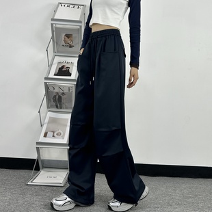 高个子175加长版工装裤女2025春秋新款高腰卫裤冬季加绒阔腿裤子