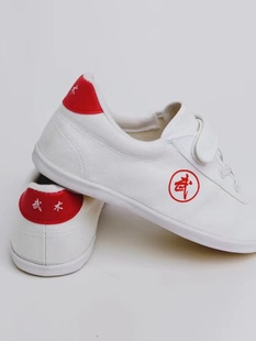 双星武术鞋搭扣鞋练武鞋练功鞋魔术贴训练鞋软底轻便儿童男女款