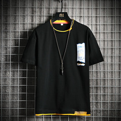 Loose summer new cartoon print oversized T-shirt cotton men's short sleeve