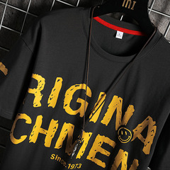 Summer new cartoon PRINT LARGE T-SHIRT cotton men's short sleeve