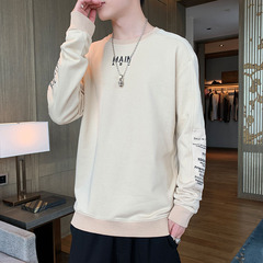 New autumn lazy style loose Pullover crew neck sweater fashion brand personalized embroidery
