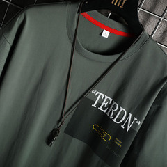 寬鬆夏季新款卡通印花大碼恤純棉男裝短袖