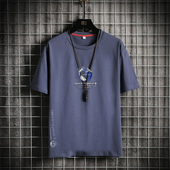 寬鬆夏季新款卡通印花大碼恤純棉男裝短袖