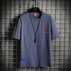 Loose summer new cartoon print oversized T-shirt cotton men's short sleeve