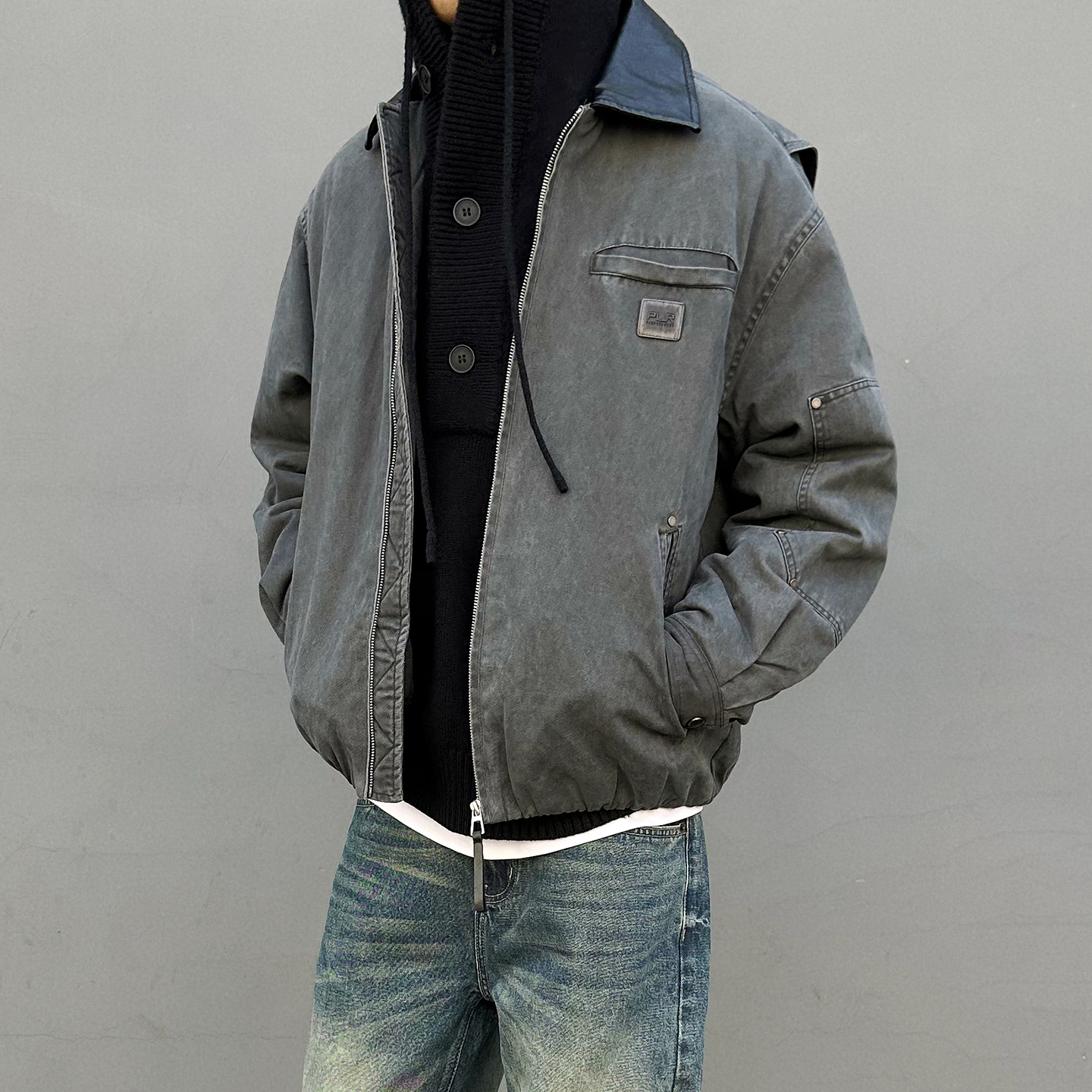 底特律6.2短款工装羽绒服夹克